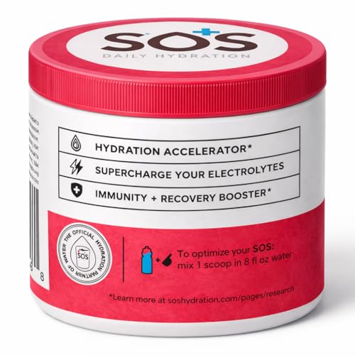 SOS Hidratación vaso con agua sabor sandía para refrescar tras entrenar