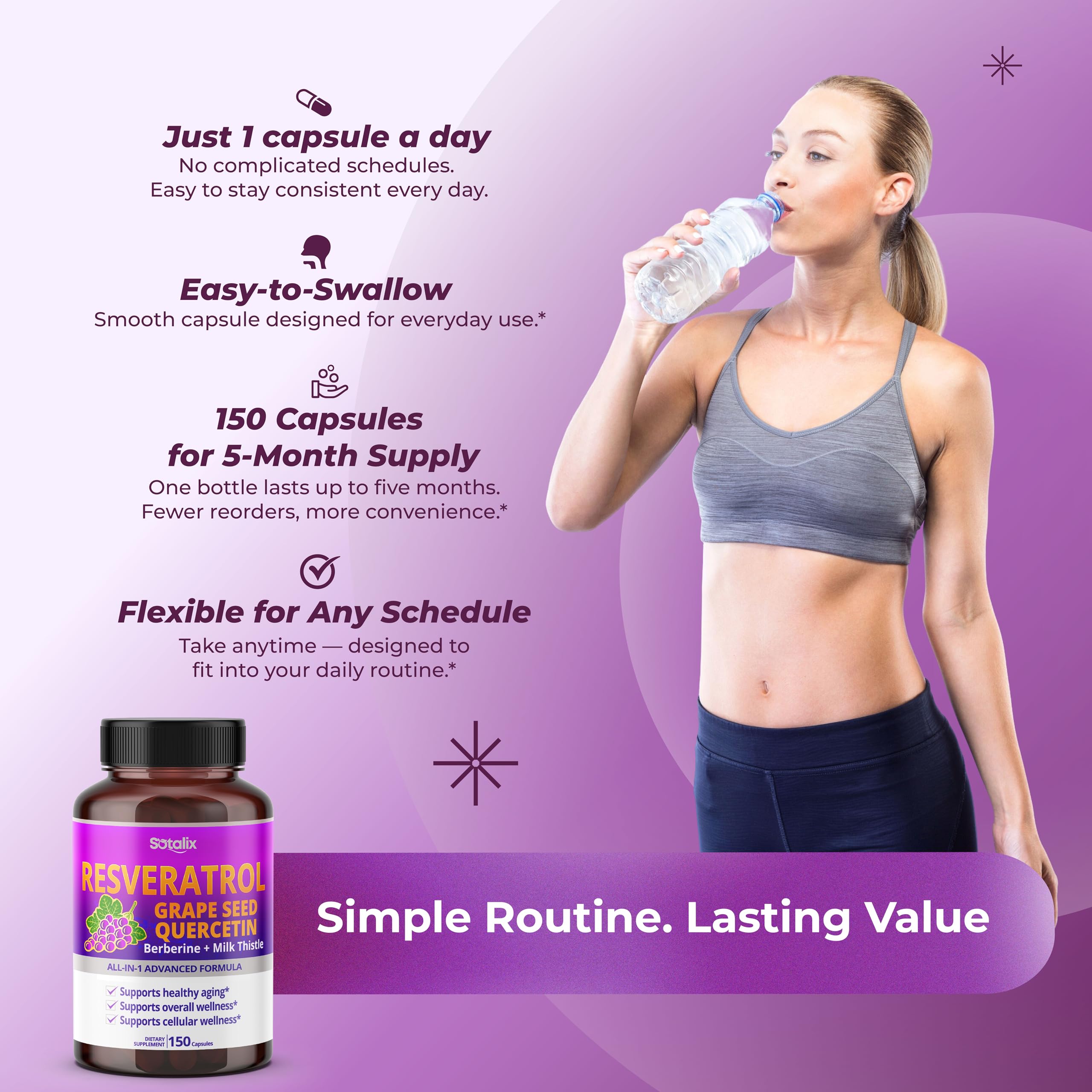 Cardo mariano presente en Sotalix Resveratrol para apoyo general.