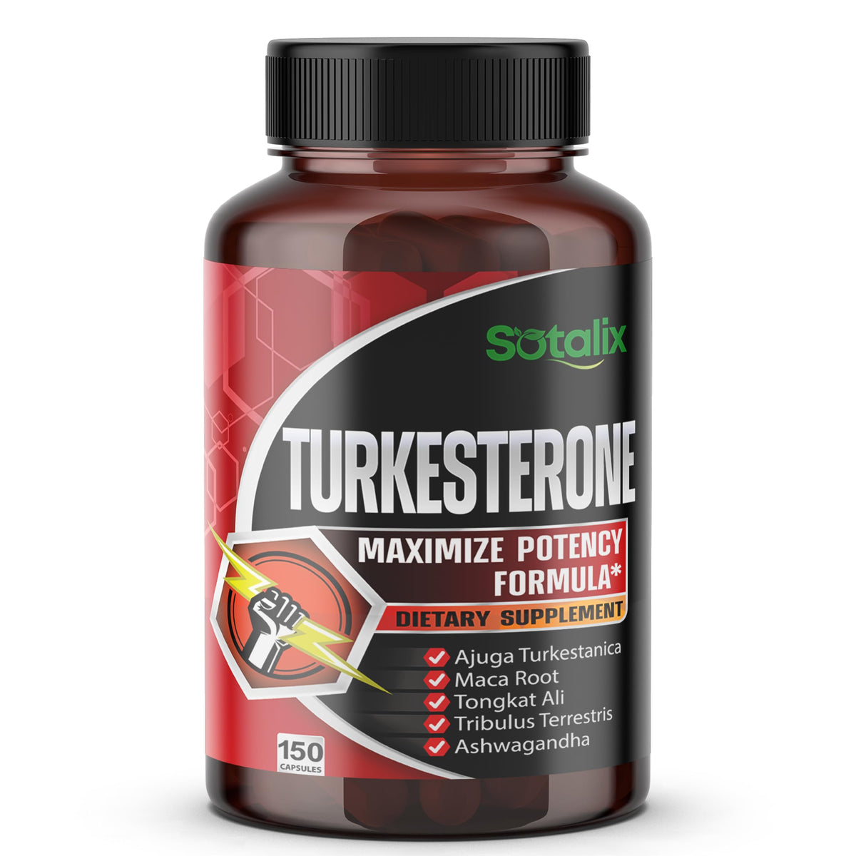 Sotalix Ultra Turkesterona en botella, potencia para apoyo diario.