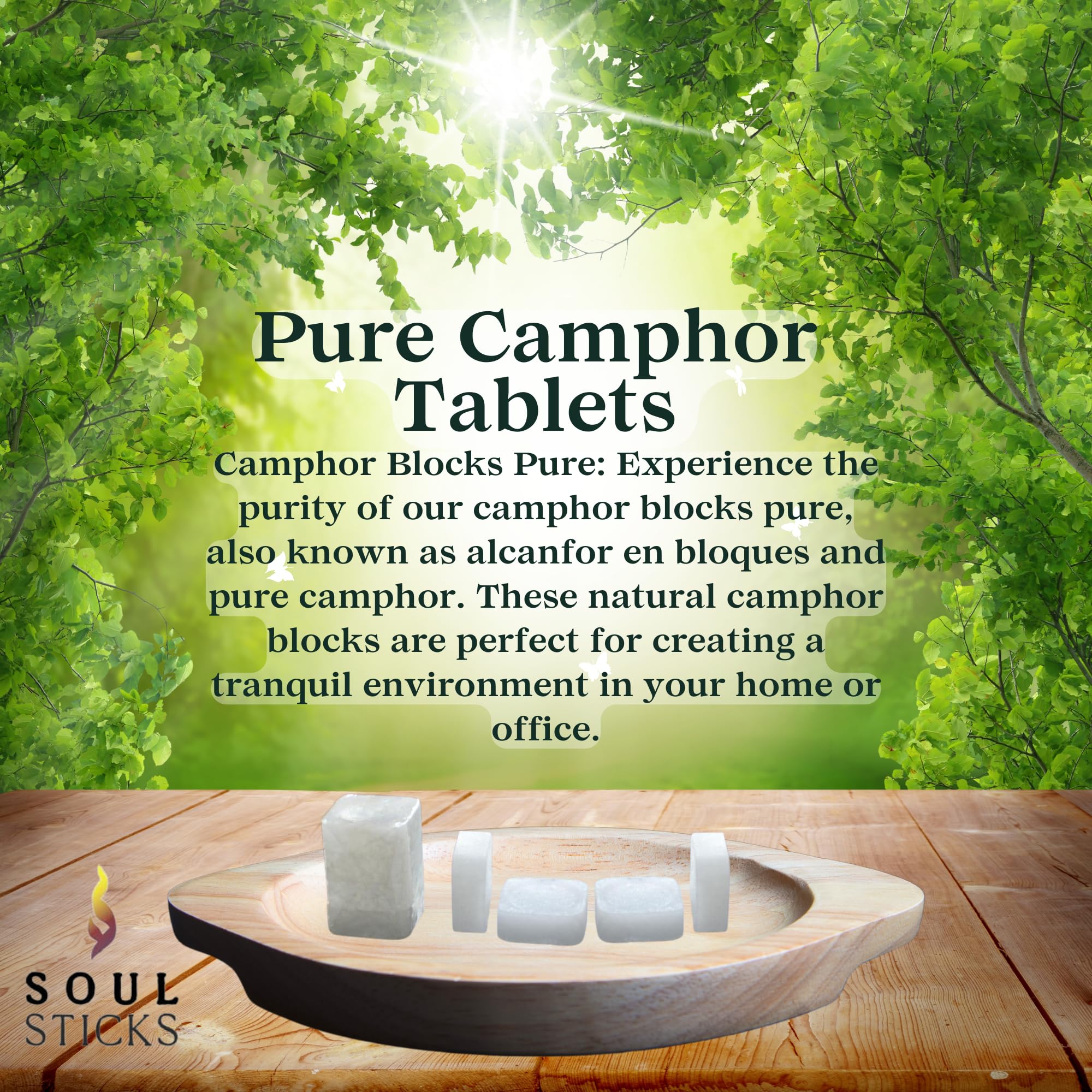 Soul Sticks cubos de alcanfor para rituales y purificación