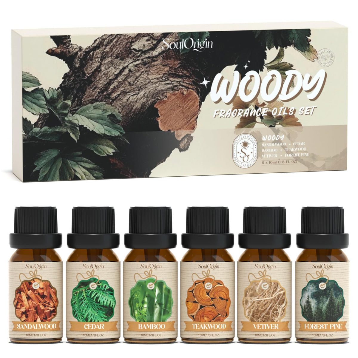 SoulOrigin Sandalo: aroma cálido para difusor y velas artesanales.