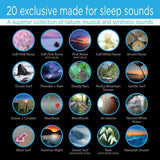 Sound Oasis Pink Noise, rango de conexión inalámbrica de hasta 10 metros.