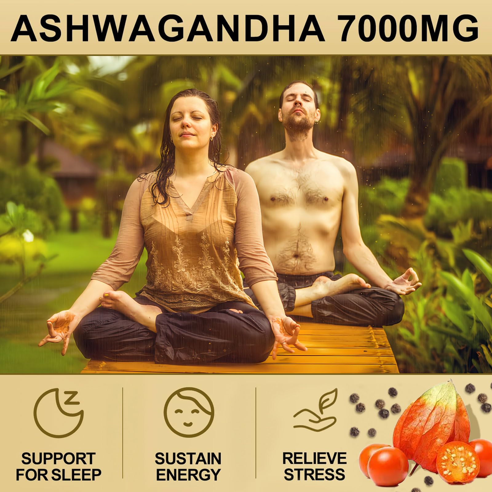 Uso diario de SoundHealth Ashwaganda en casa u oficina.