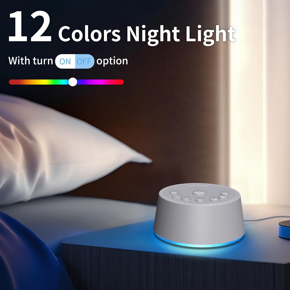 SoundLegend luz nocturna de 12 colores para crear ambiente relajante