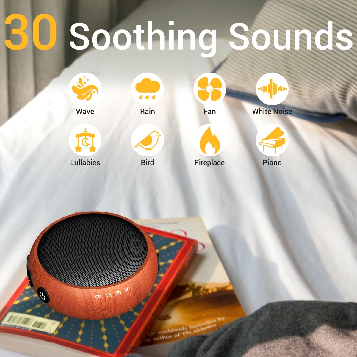 SoundMe con 30 sonidos relajantes para relajación nocturna