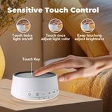 SoundMe Control táctil en la parte superior para ajustar luz y sonido