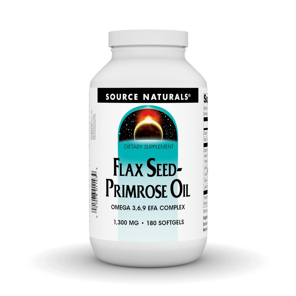 Source Naturals Aceite de linaza y onagra, botella; apoyo a la salud diaria.