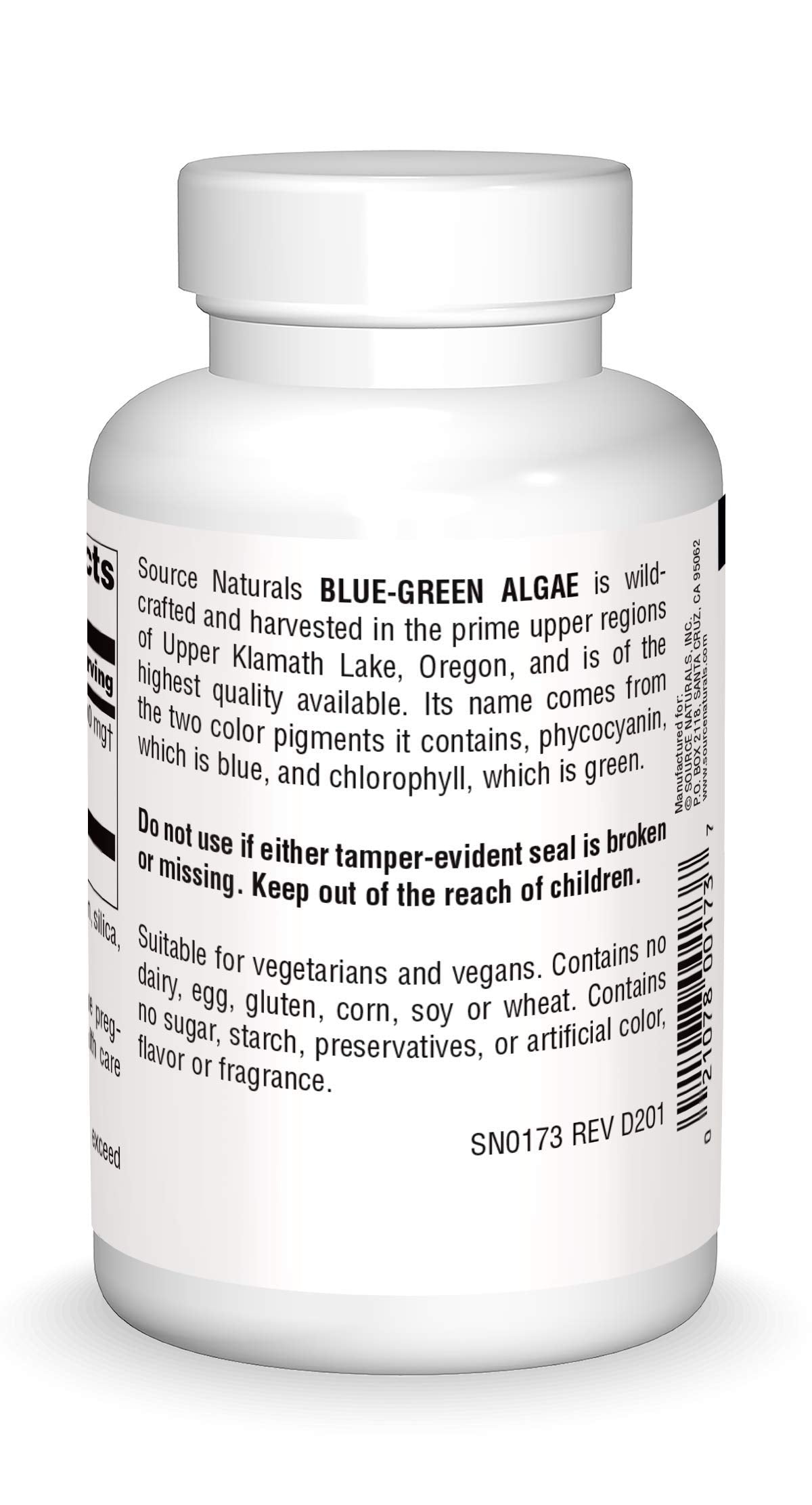 Source Naturals Alga Azul-Verde Klammath, tabletas de 500 mg para apoyo diario