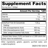 Source Naturals ArcticPure: frasco de cápsulas blandas para consumo diario.