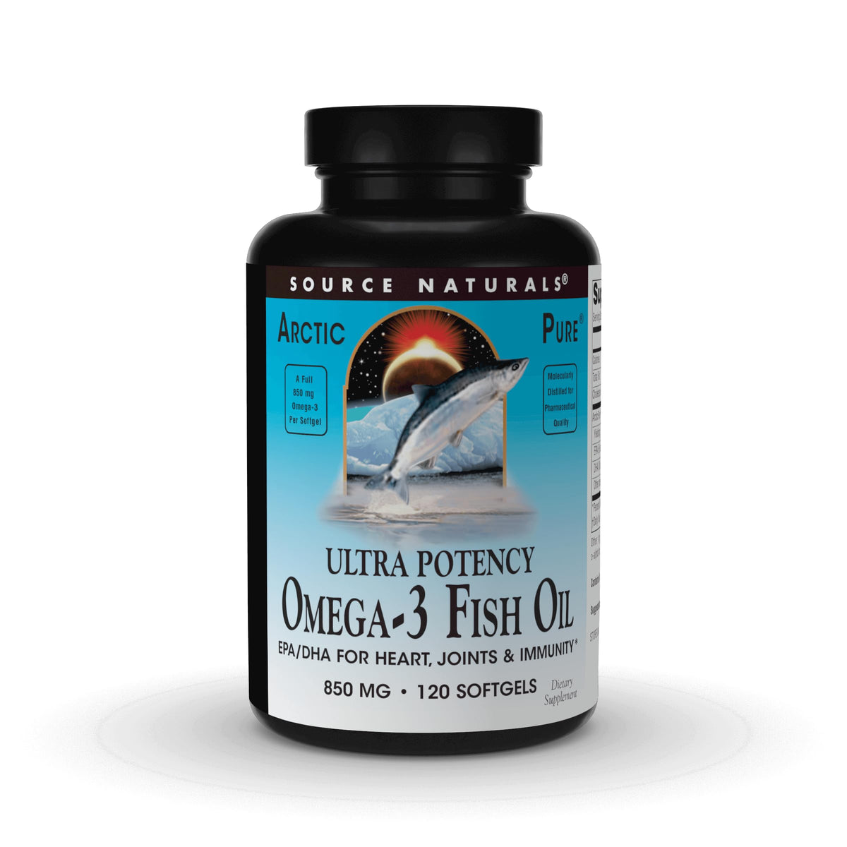 Source Naturals ArcticPure cápsulas blandas en botella, apoyo potencial para la salud cardíaca y general.