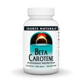 Source Naturals Beta Caroteno 25000 UI en botella, apoyo a la visión.