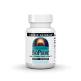 Source Naturals BioPerine: cápsulas en frasco para apoyar la absorción de nutrientes.