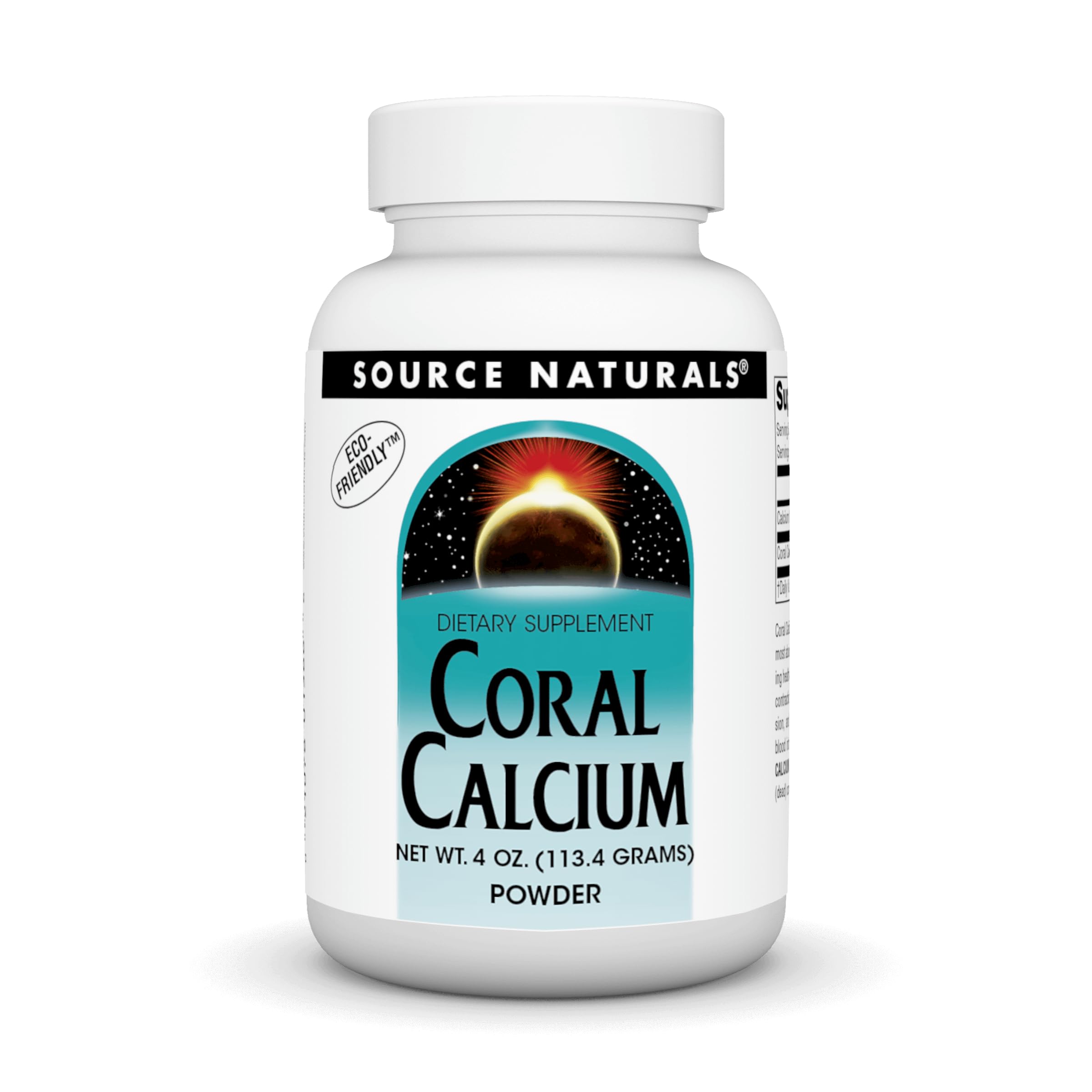Source Naturals Calcio Coral polvo en empaque, para apoyar la salud ósea.