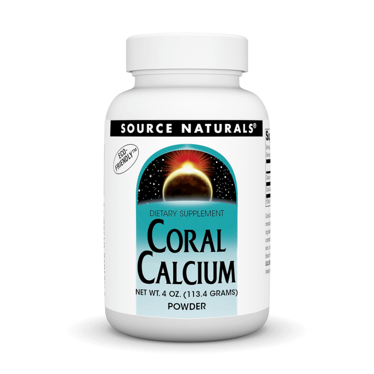 Source Naturals Calcio Coral polvo en empaque, para apoyar la salud ósea.