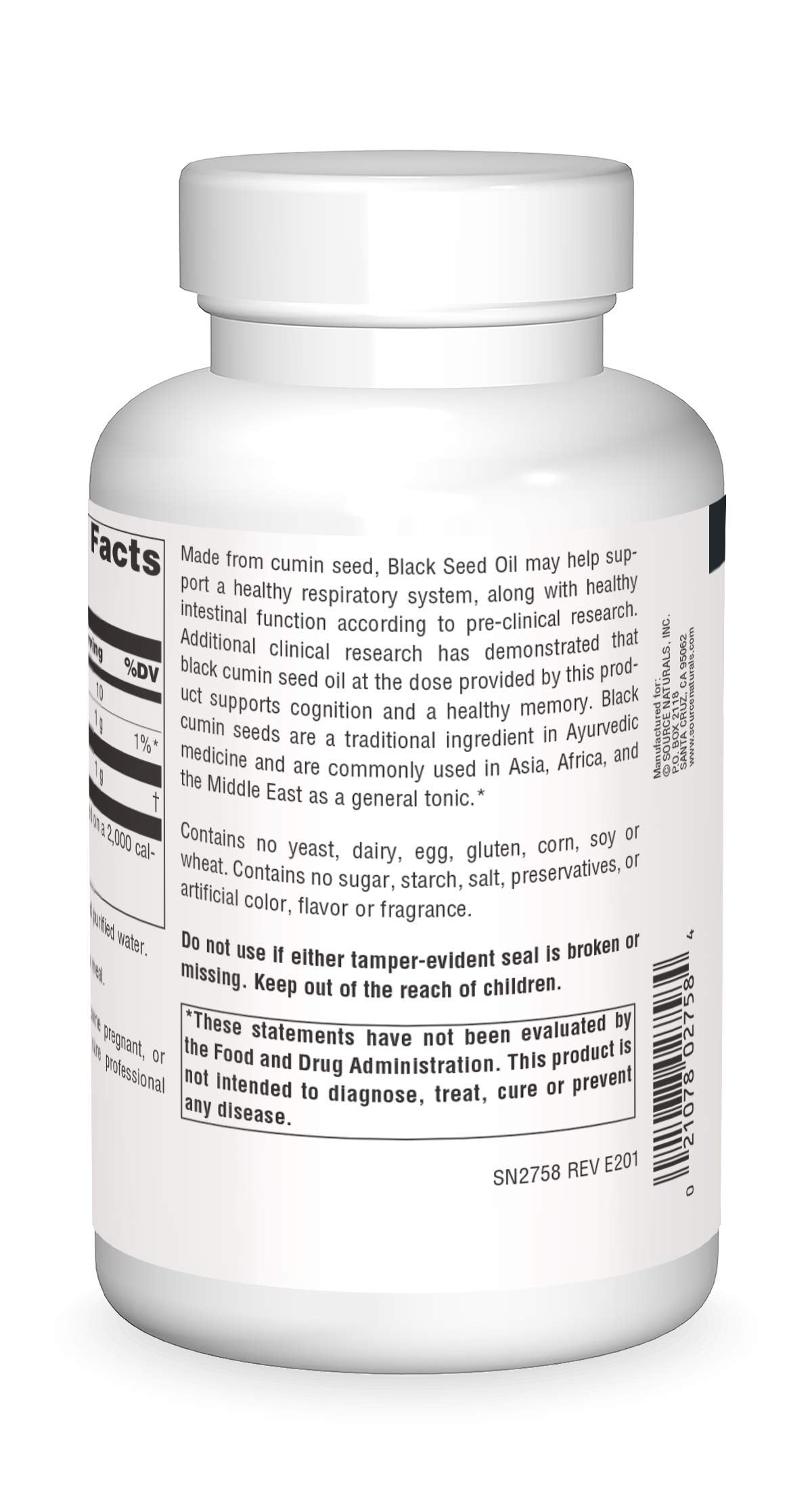 Source Naturals cápsulas blandas de aceite de comino negro para apoyo general
