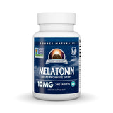 Source Naturals Sleep Science Melatonina botella promueve descanso nocturno