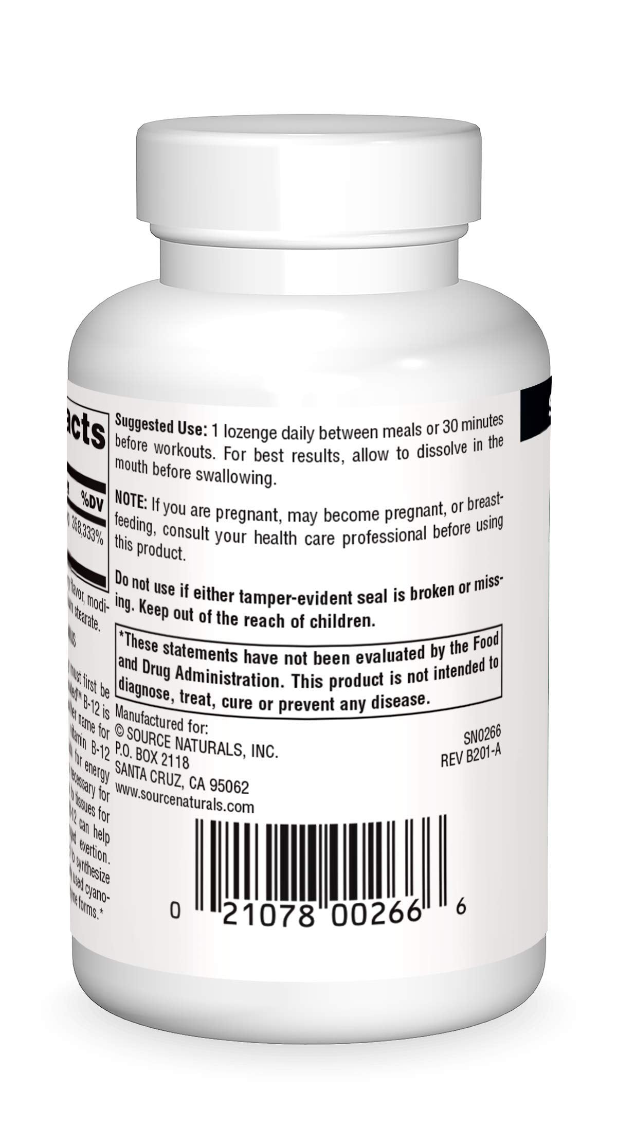 Envase de Source Naturals Dibencozide para uso diario.