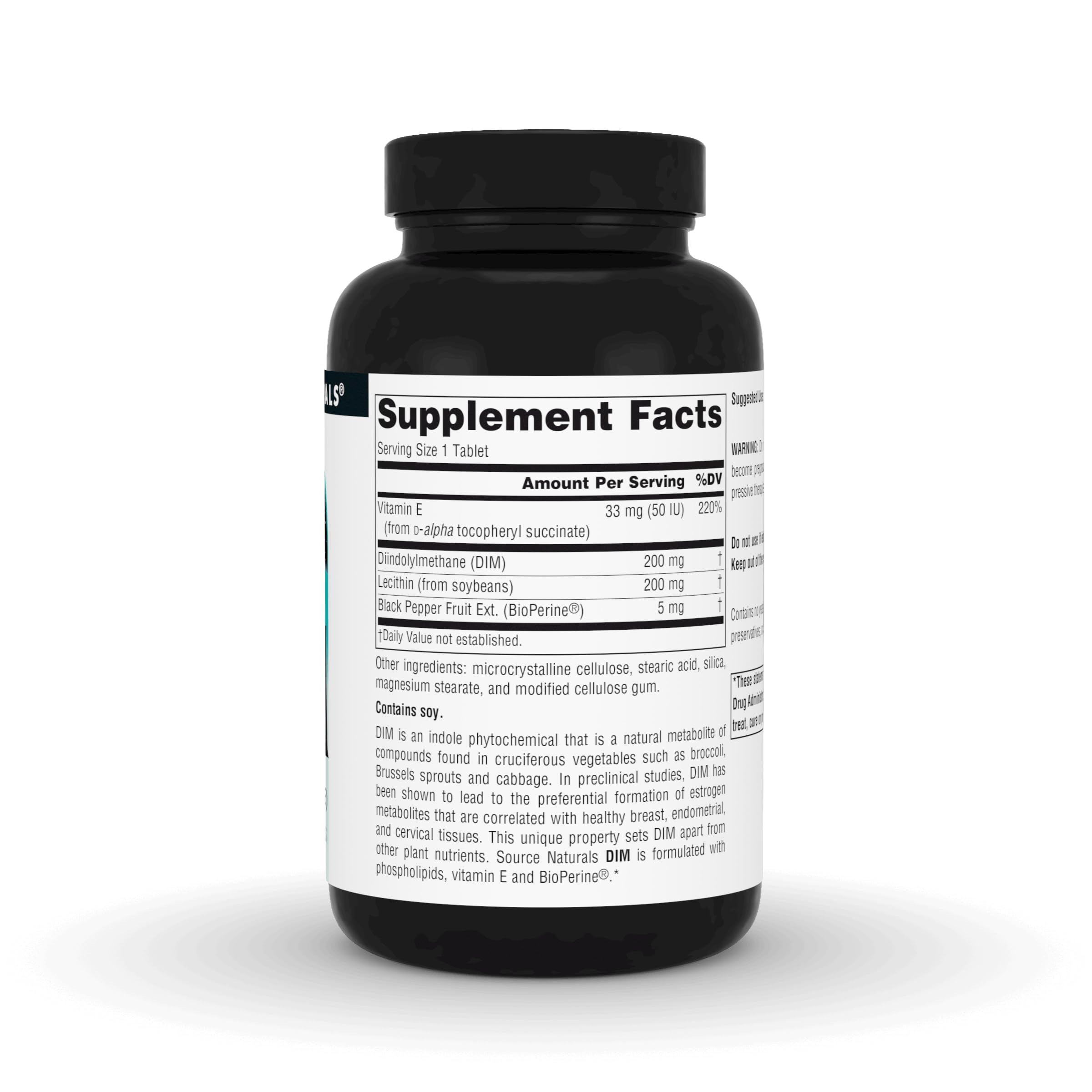 Source Naturals DIM, cápsulas recubiertas listas para tomar