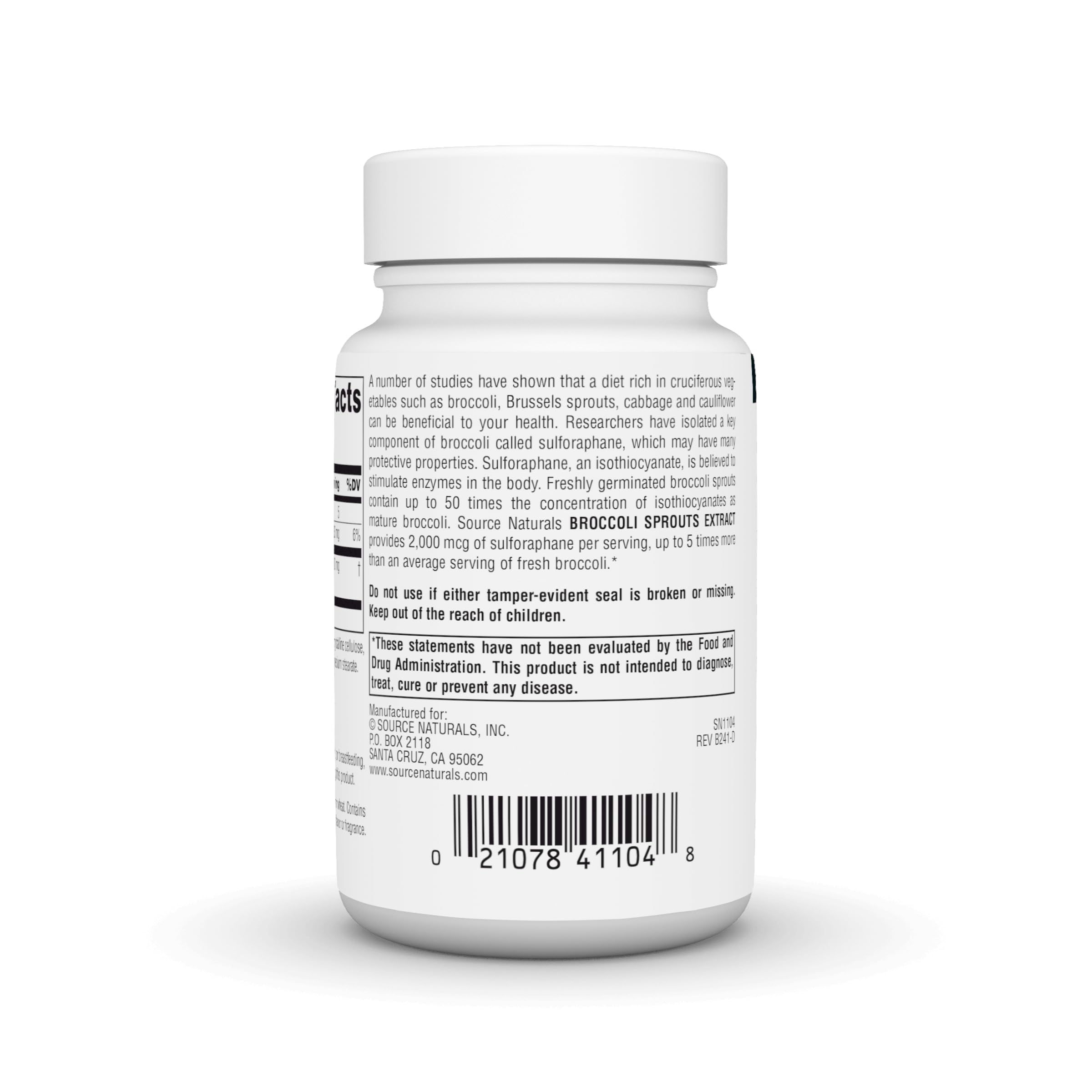 Source Naturals dosis sugerida de 2 tabletas para uso diario
