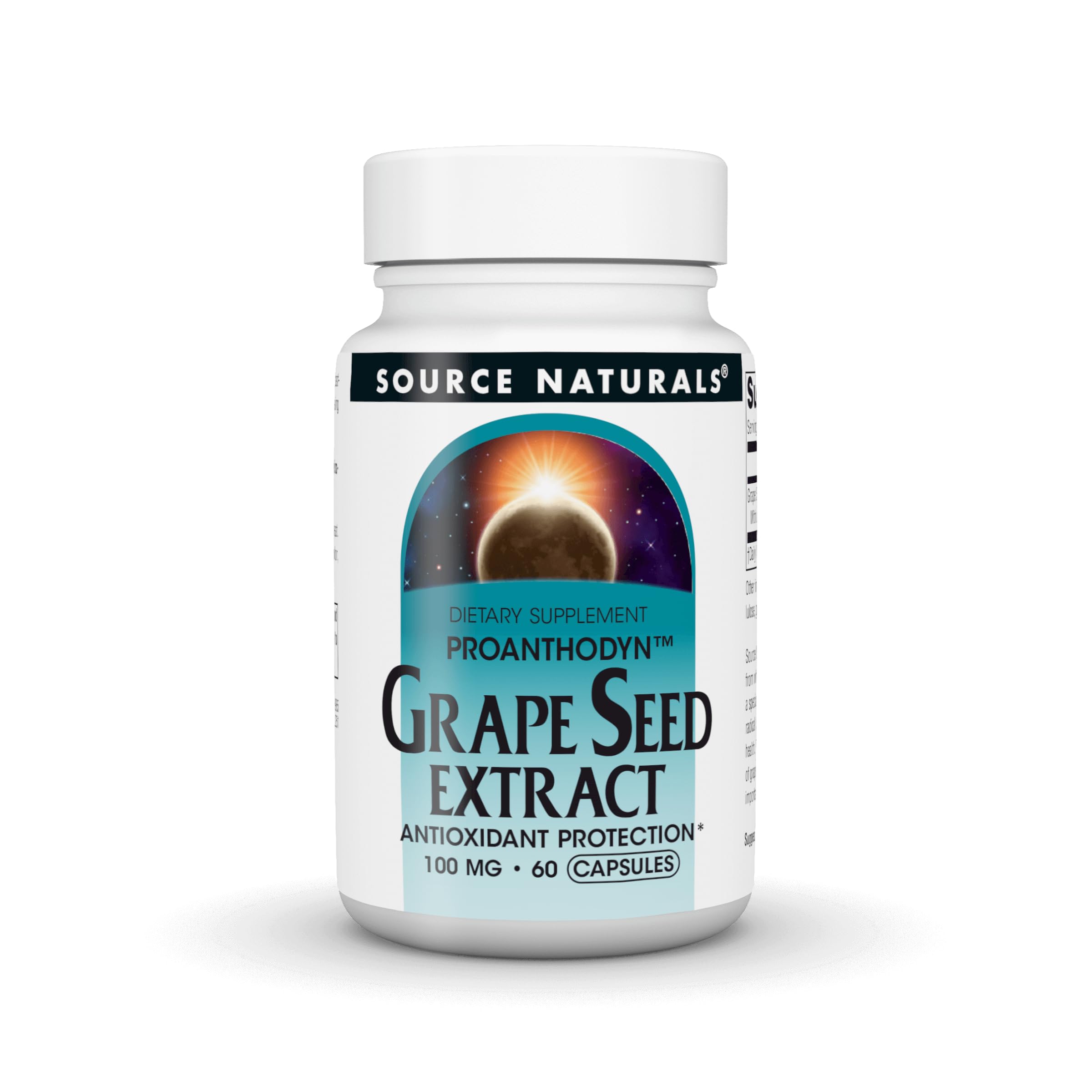 Source Naturals Extracto de Semilla de Uva, cápsula, apoyo antioxidante diario.