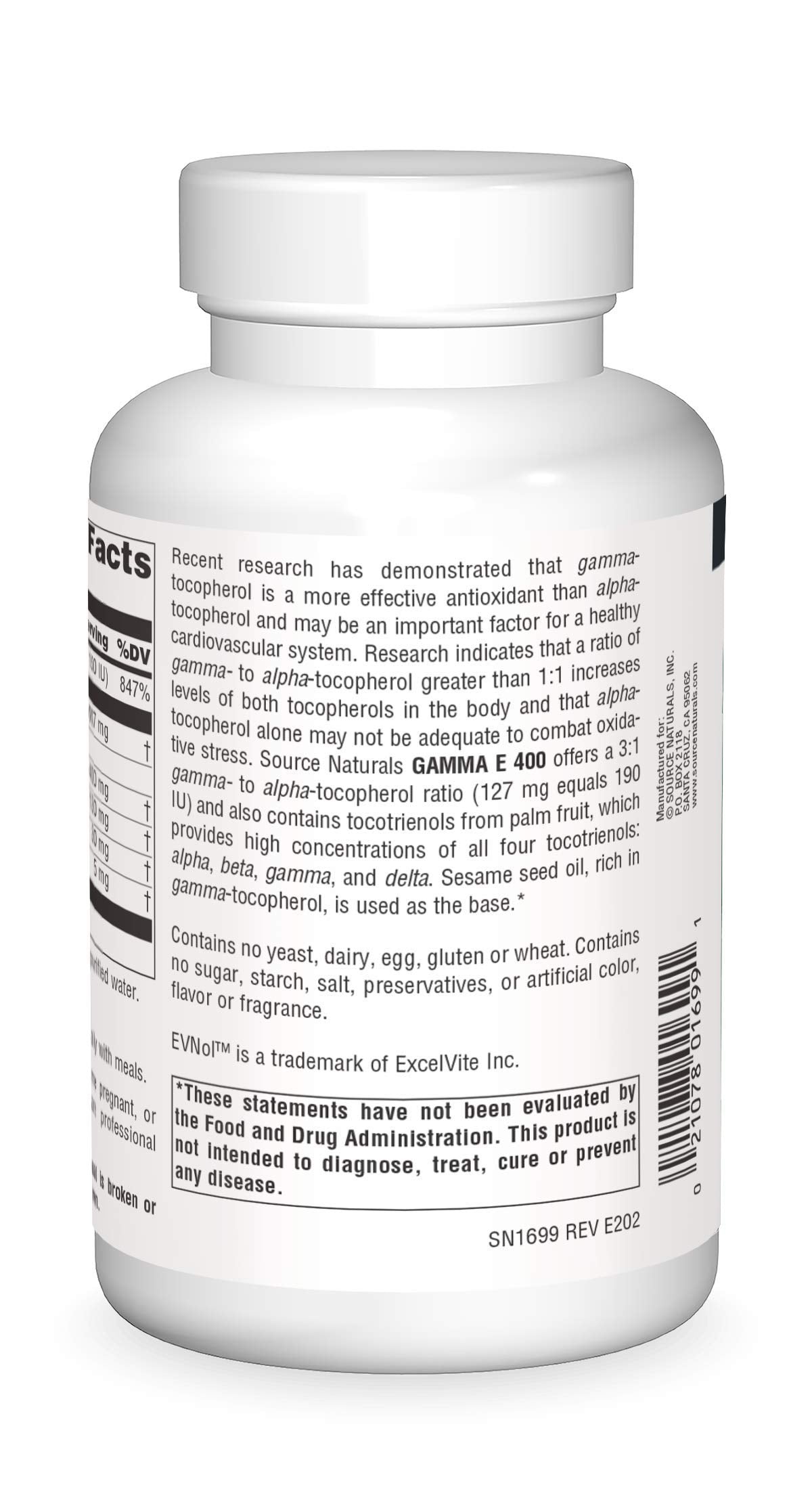 Source Naturals Gamma E Complex: cápsulas blandas en primer plano para observar la consistencia.