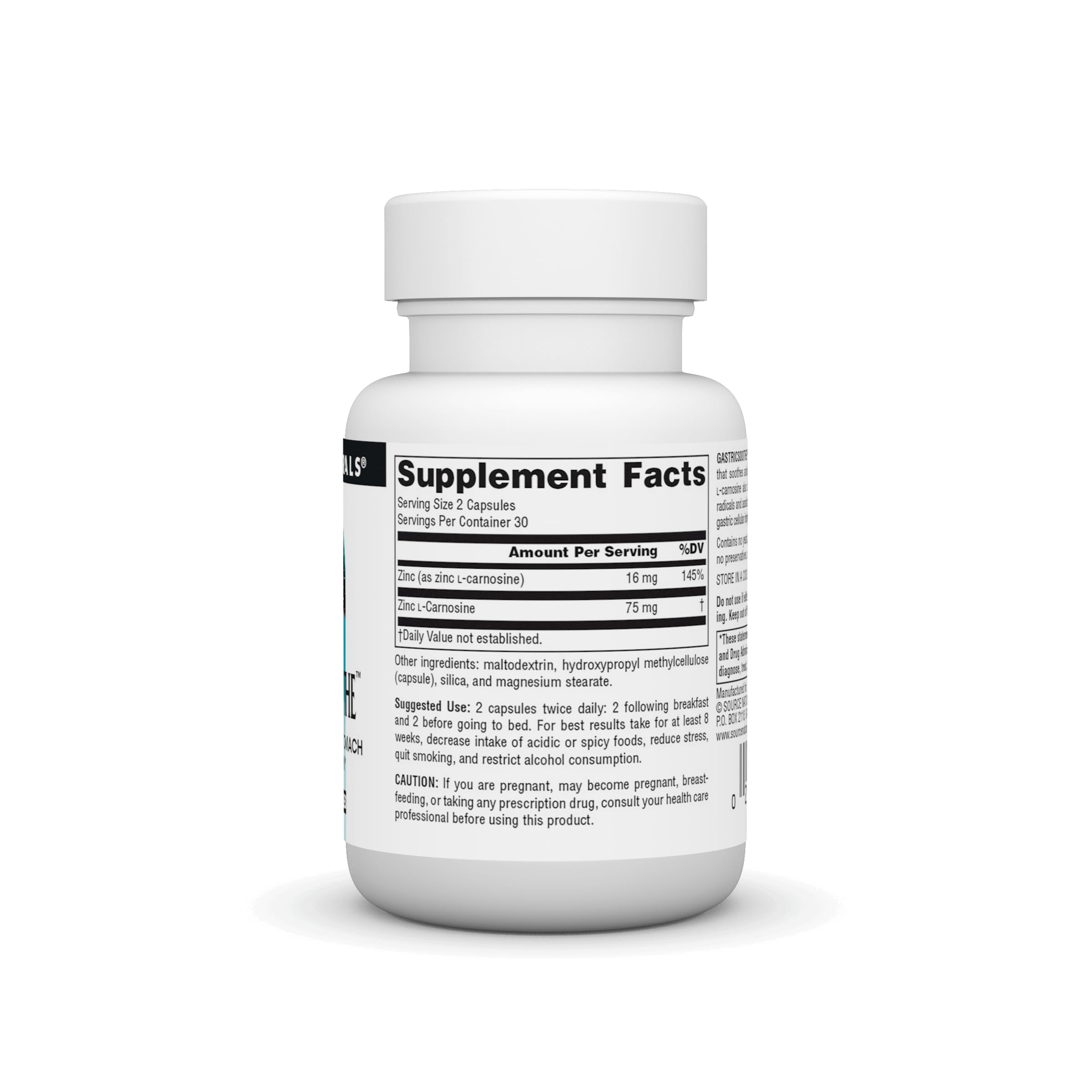 Source Naturals GastricSoothe cápsulas vegetales, formato cómodo