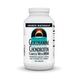 Source Naturals Glucosamina Chondroitina MSM, frente del envase, apoyo a articulaciones sanas