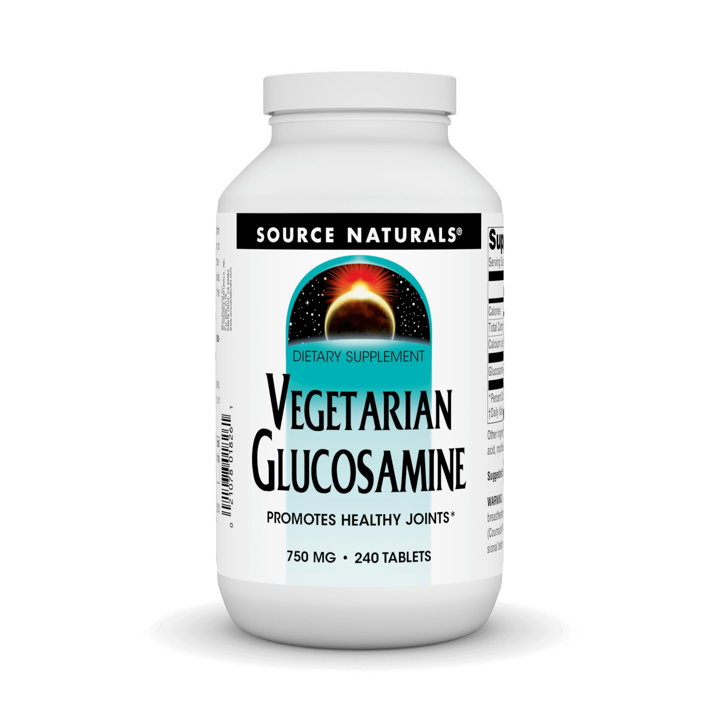 Source Naturals glucosamina vegetariana tableta en bote para articulaciones sanas