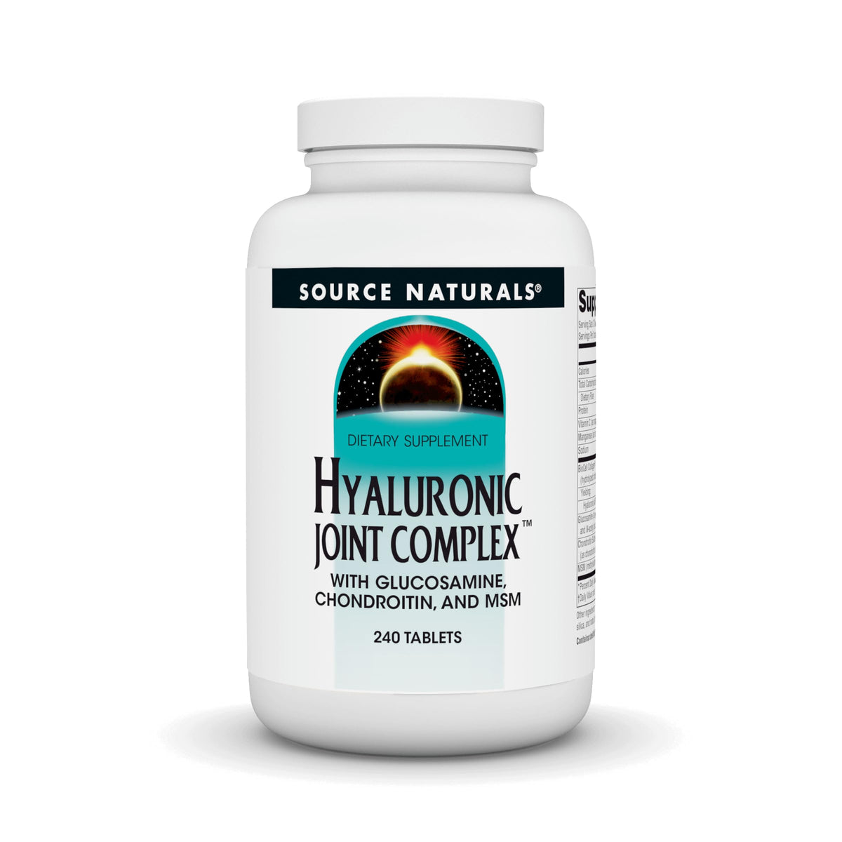 Source Naturals hialuronico articulacion complejo tabletas, mejora lubricacion articular y movilidad diaria.