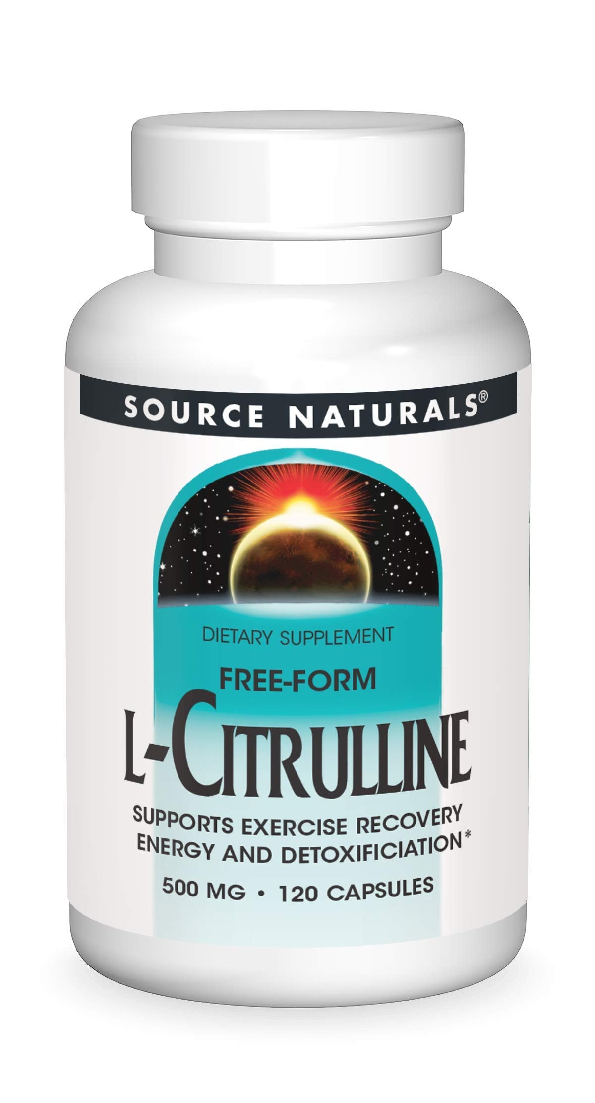 Source Naturals L-Citrulina: bote de 120 cápsulas para uso diario y recuperación