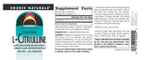 Source Naturals L-Citrulline dosis sugerida: guía visual para consumo diario.