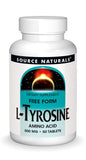 Source Naturals L-Tyrosina en botella, apoyo potencial al enfoque mental diario