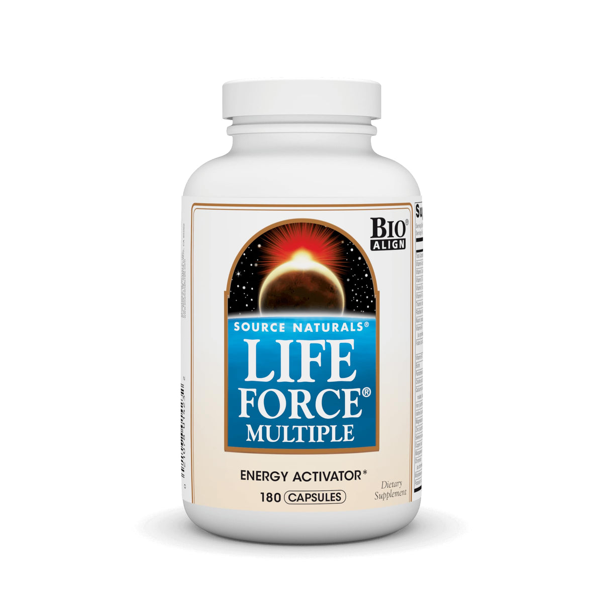 Life Force: cápsulas en botella para energía diaria.