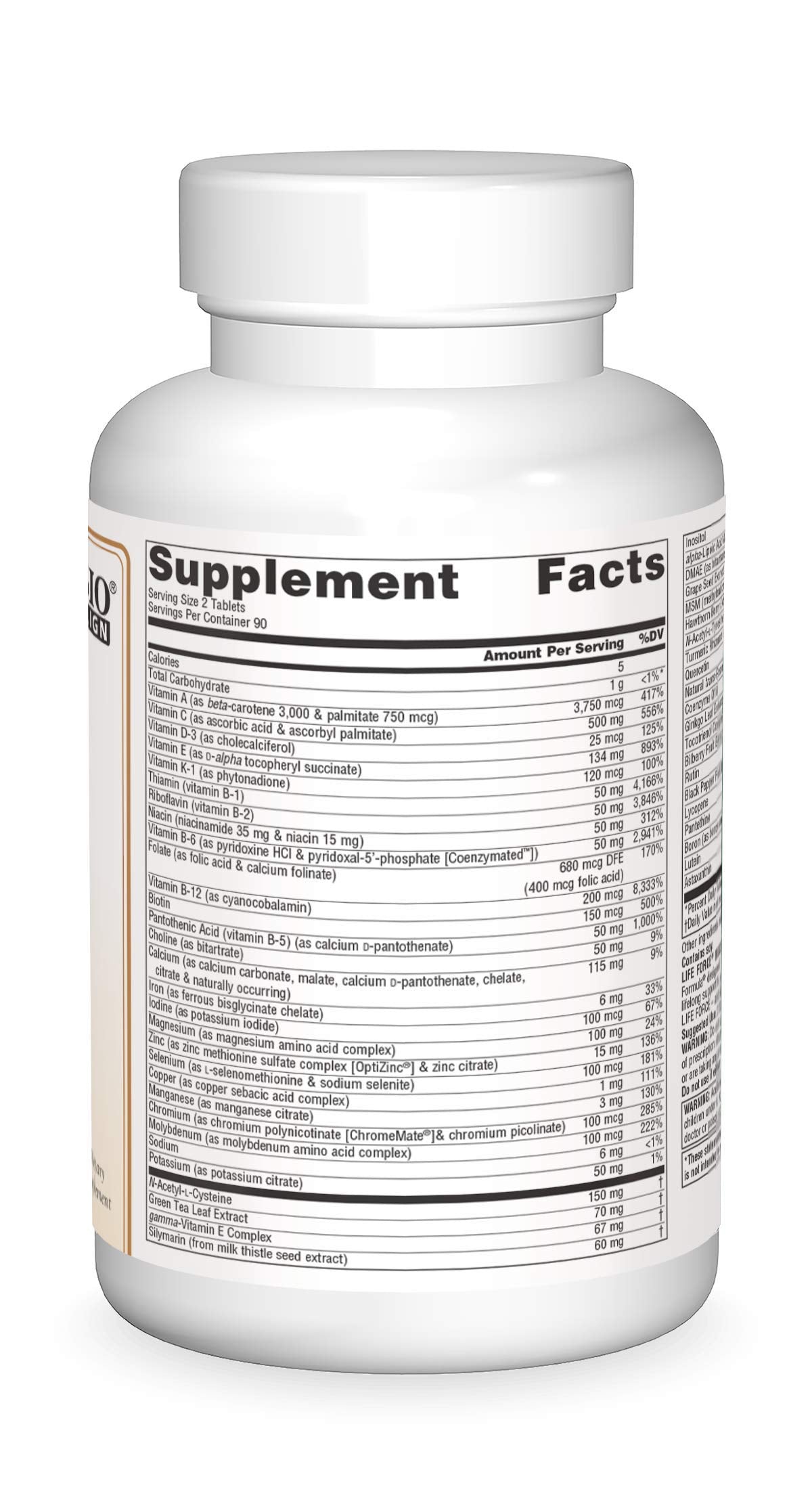 Source Naturals Life Force en mano, energía para la mañana.