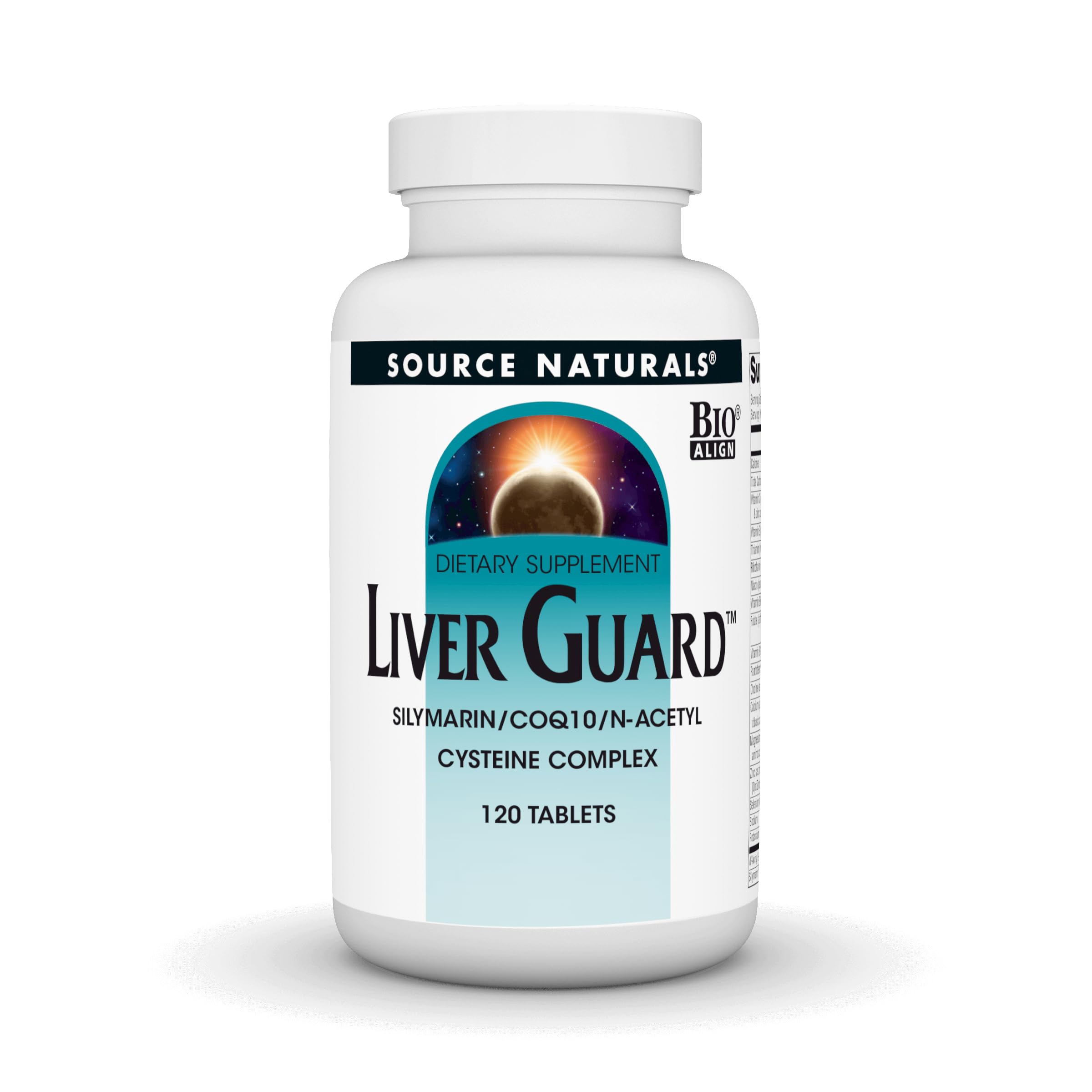Source Naturals Liver Guard, botella visible, apoyo diario para la función hepática.