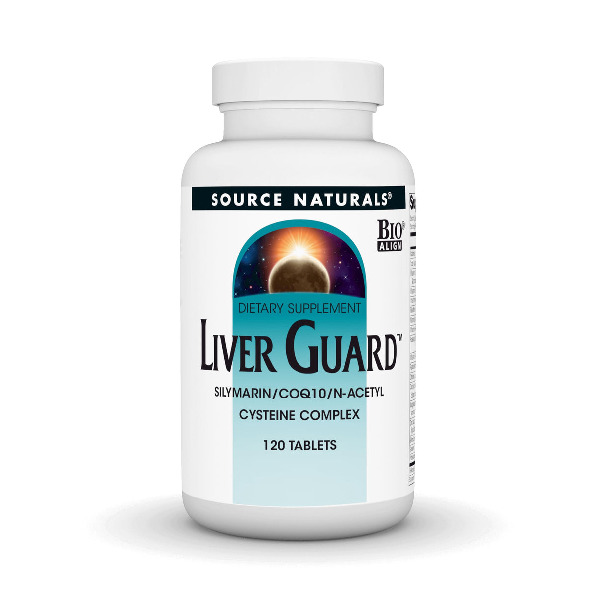 Source Naturals Liver Guard, botella visible, apoyo diario para la función hepática.
