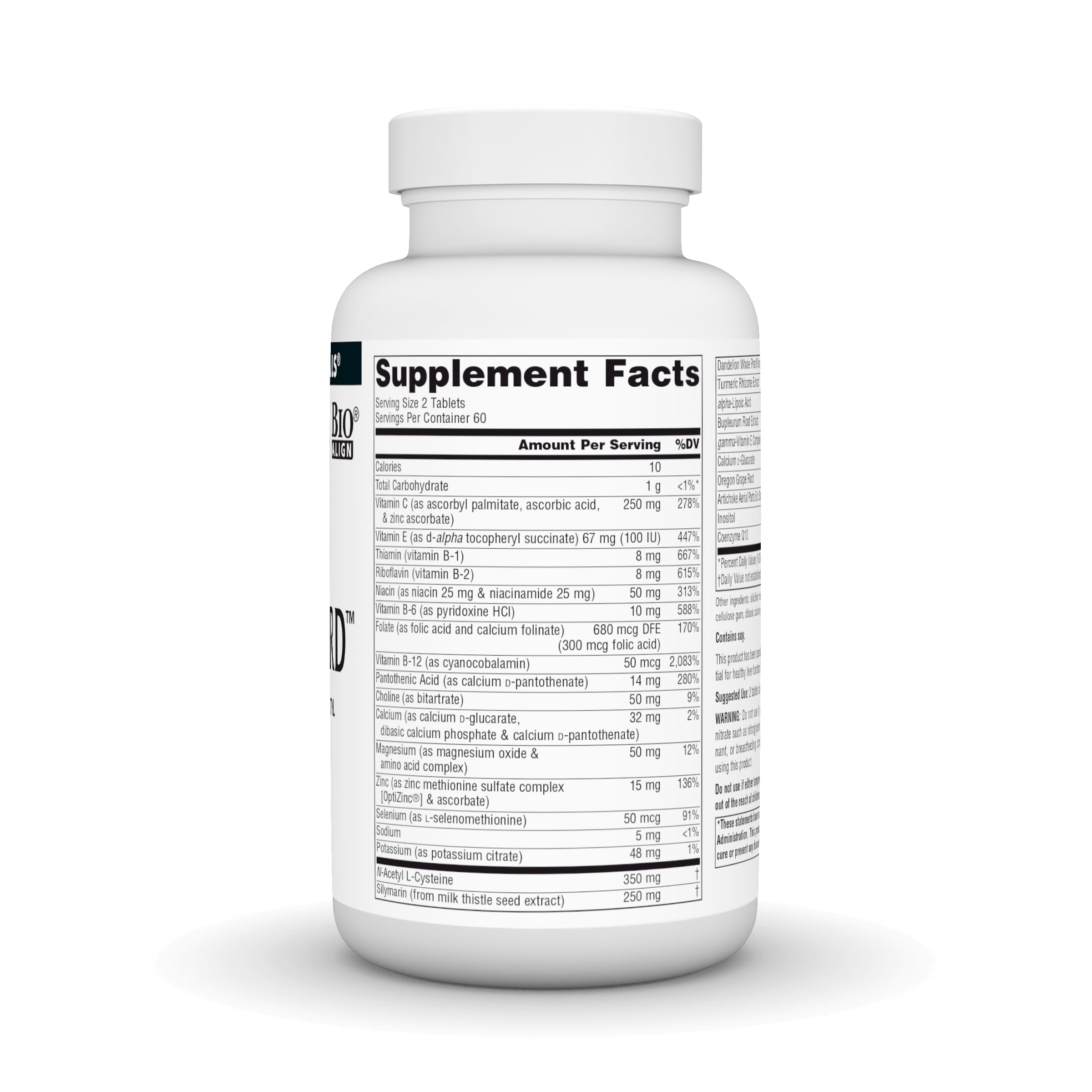 Source Naturals Liver Guard, etiqueta clara con ingredientes y uso recomendado.