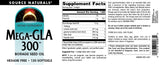 Source Naturals Mega-GLA caja con información de producto