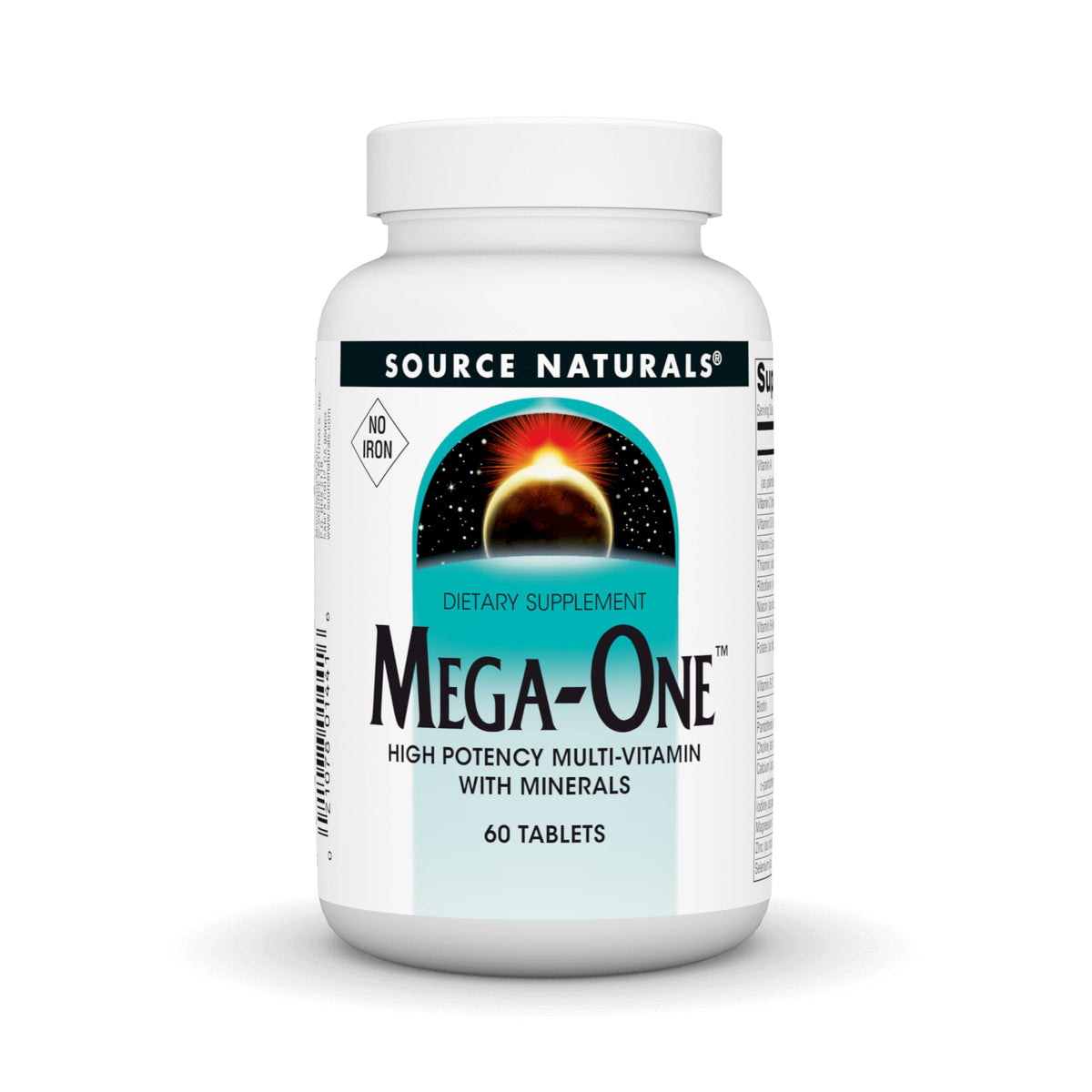 Source Naturals Mega-One, multivitamina-tableta-dia, apoyo general y energía diaria