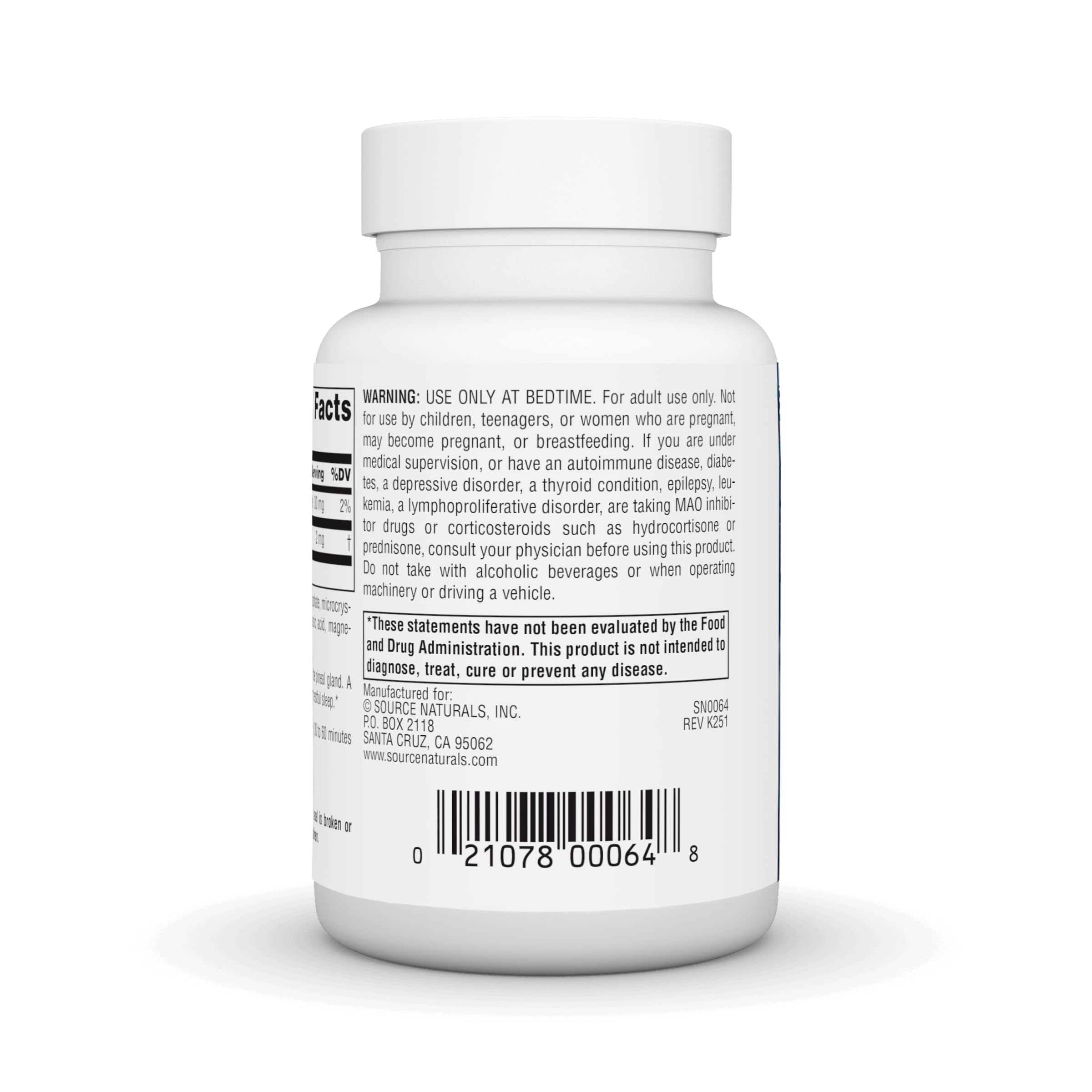 Source Naturals Melatonina en caja para recordar una rutina nocturna confiable
