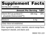 Pastilla naranja Source Naturals Melatonina 5 mg se disuelve en la boca
