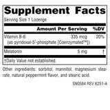 Source Naturals Melatonina pastilla de menta lista para disolver en la boca.