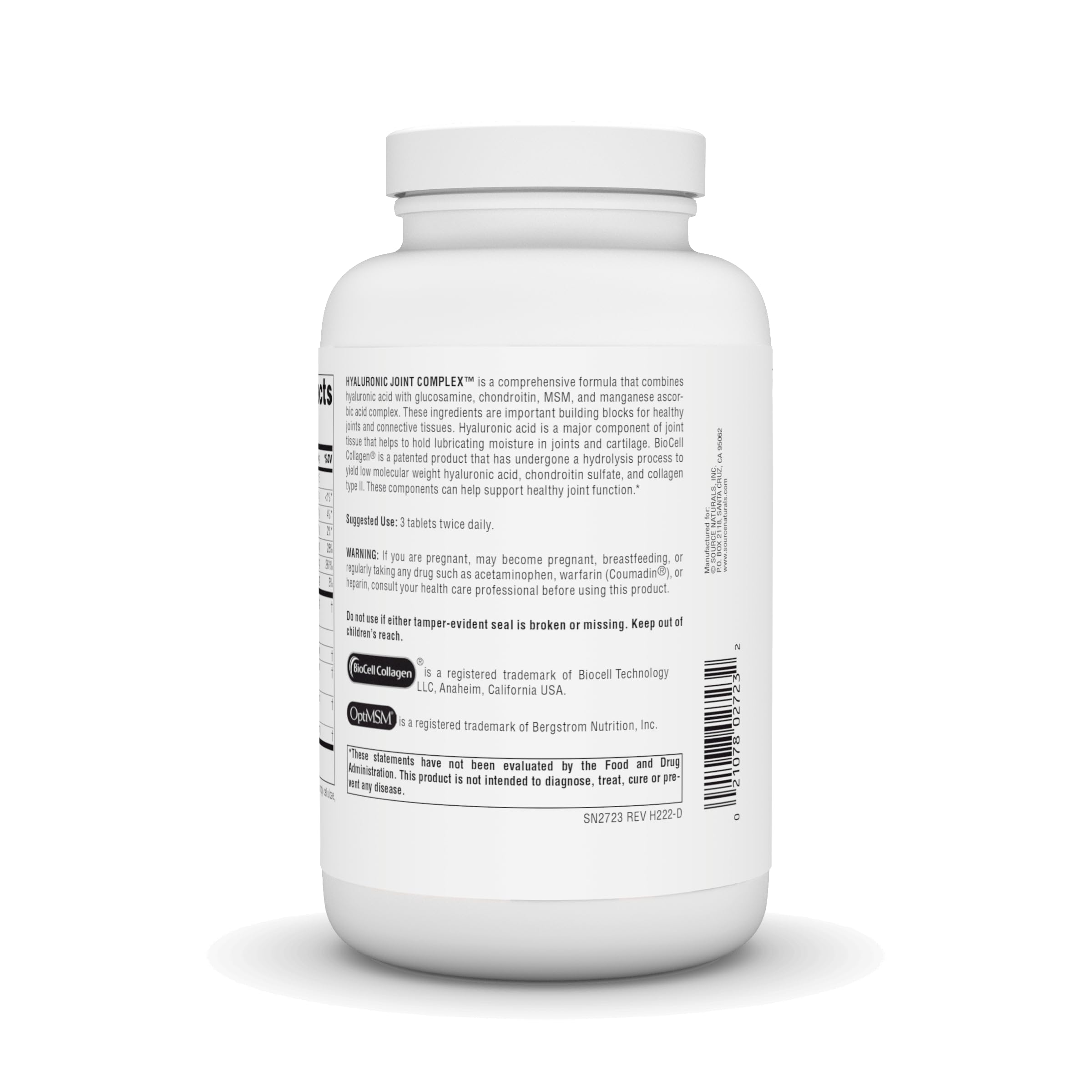 Source Naturals MSM tabletas, forma parte de un soporte estructural de las articulaciones.