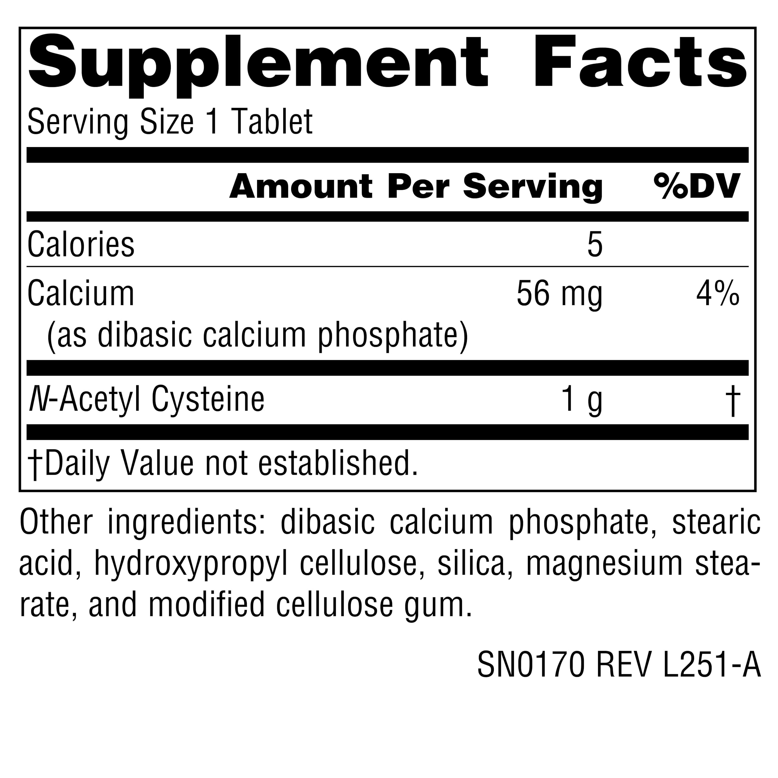 Source Naturals N-acetilcisteina botella 1000 mg: conveniente dosis diaria.