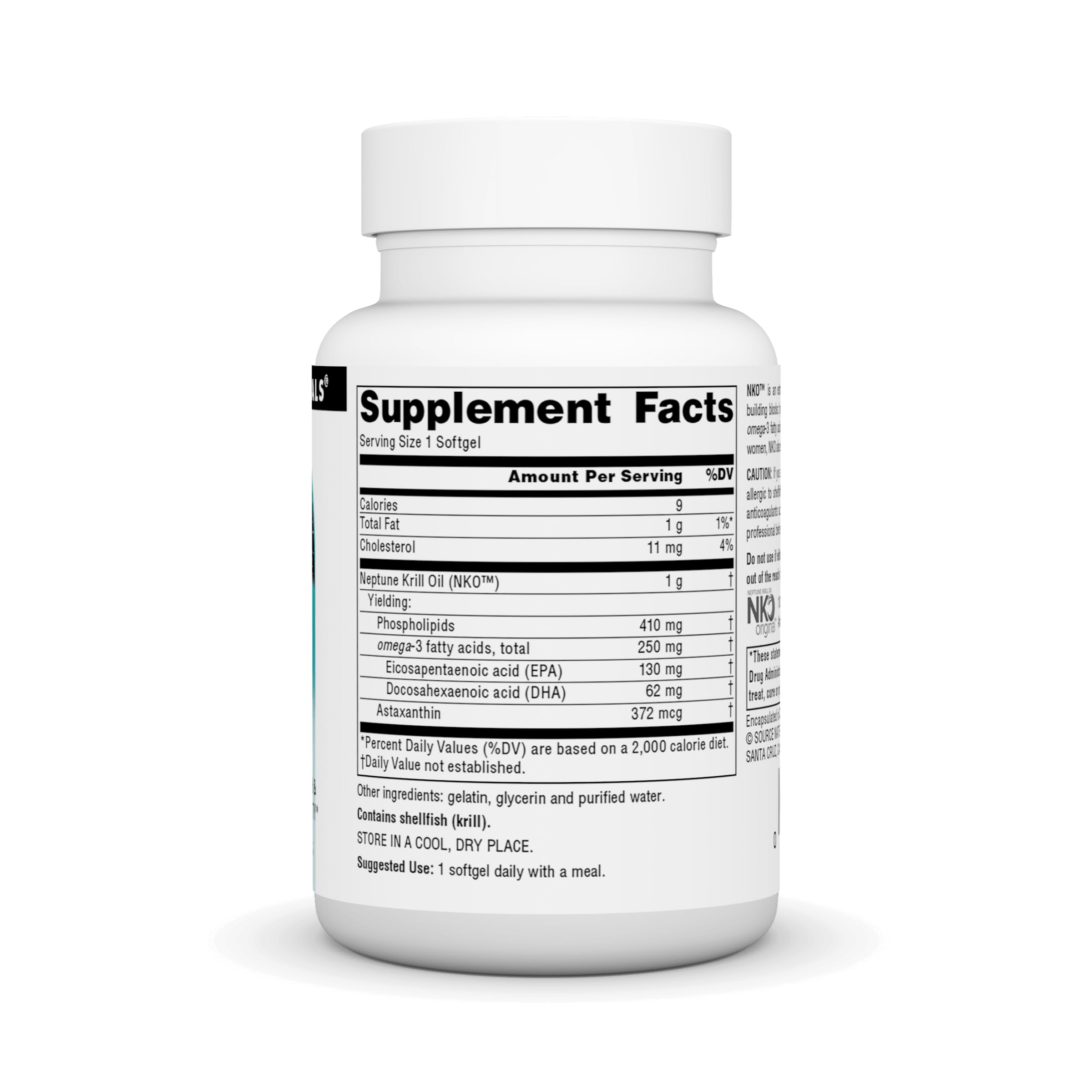 Source Naturals NKO Neptune Krill Oil, cápsulas doradas para uso diario