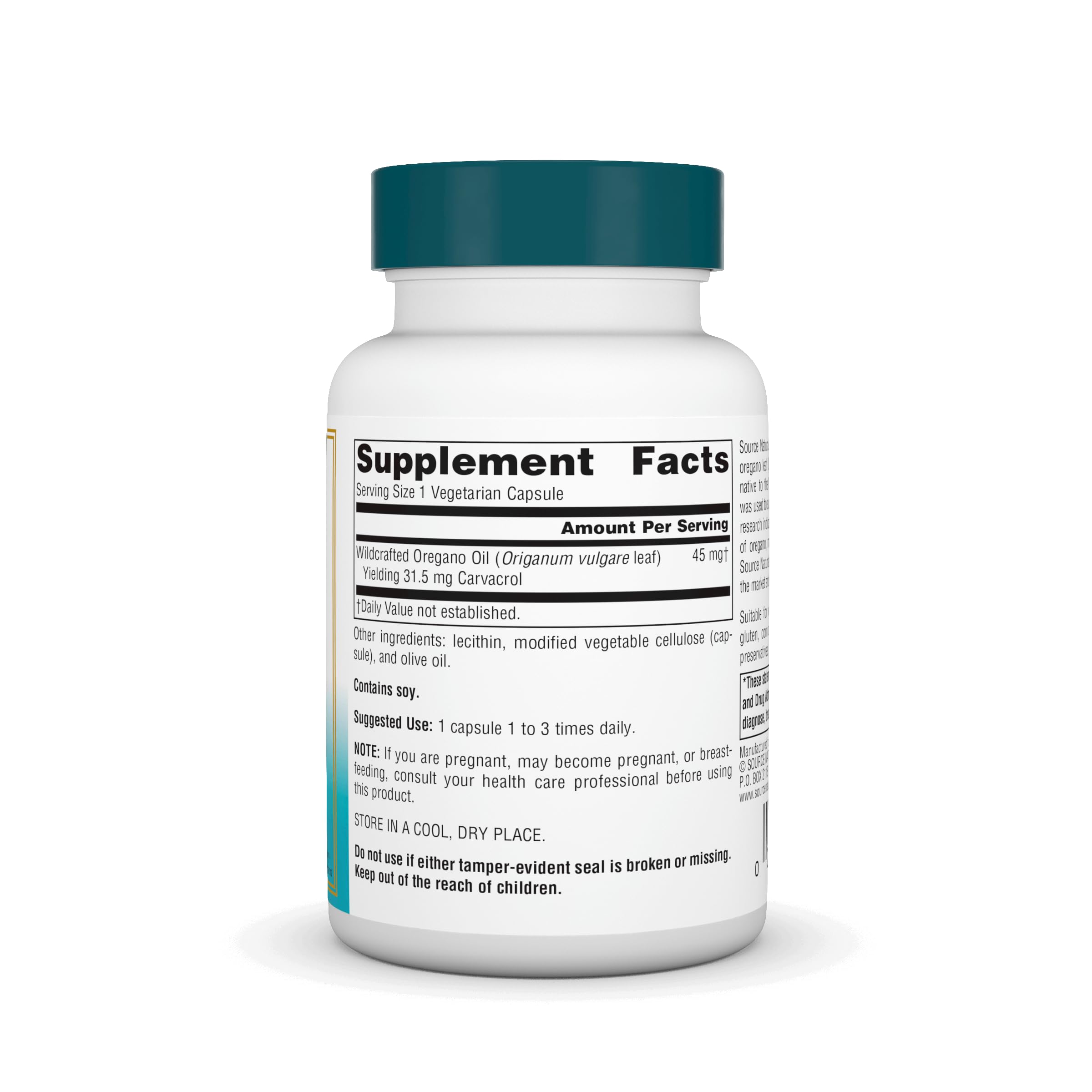 Source Naturals Orégano Silvestre Mediterráneo: aroma herbáceo para rutina diaria.