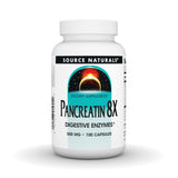 Source Naturals Pancreatin 8X – cápsulas para apoyar la digestión diaria.