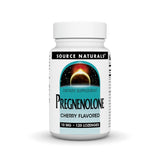 Source Naturals Pregnenolona 10 mg, botella, posible apoyo al equilibrio hormonal.