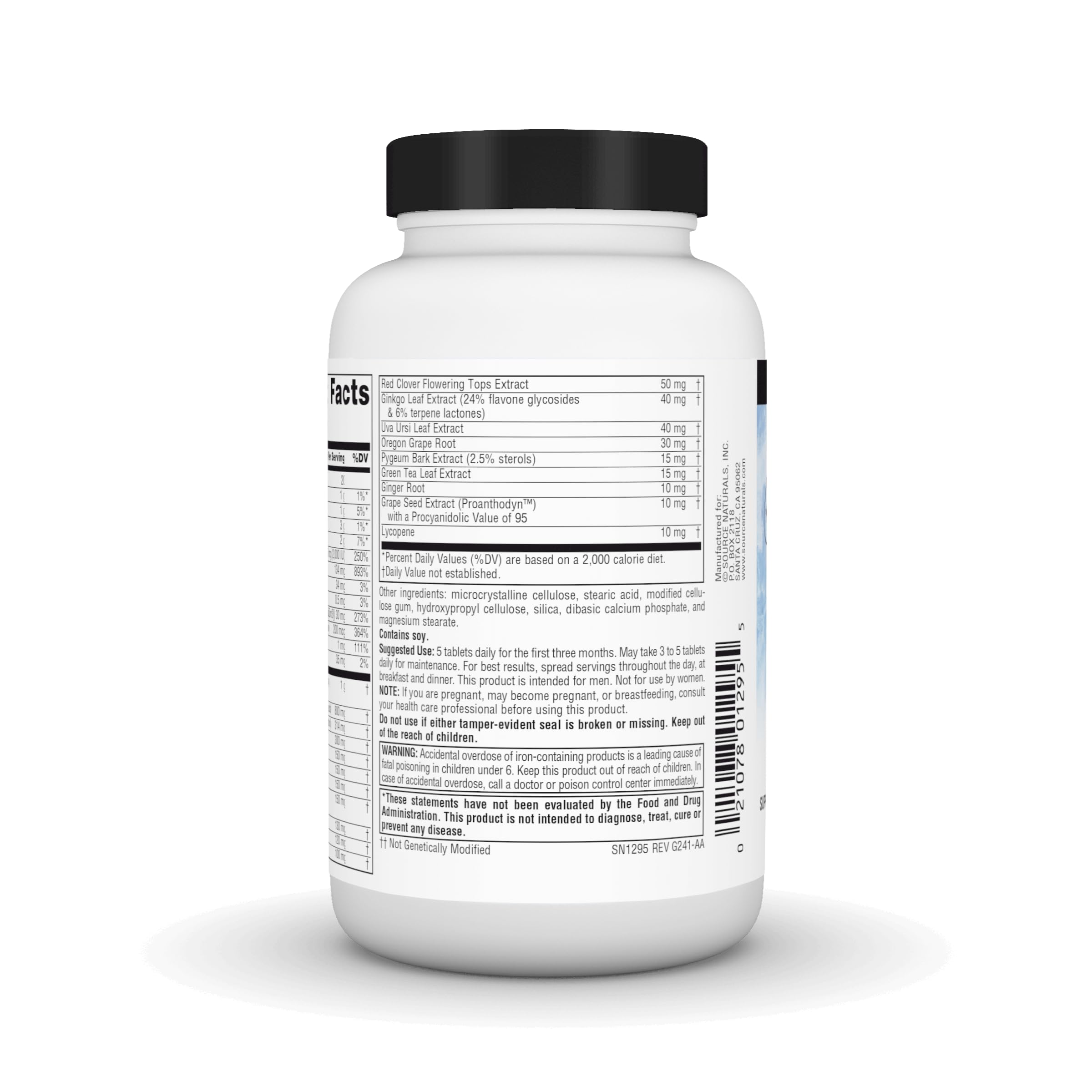 Source Naturals Prosta-Response, tabletas dentro del frasco para consumo diario.