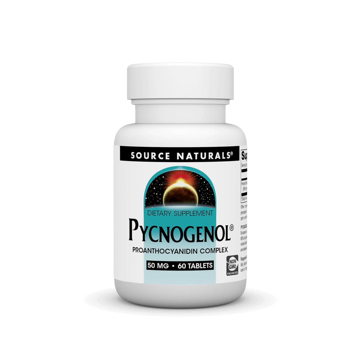 Source Naturals Pycnogenol tabletas 50 mg, apoyo diario de antioxidantes.